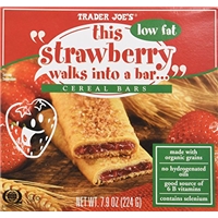 Trader Joe's This Strawberry Walks Into A Bar Cereal Bars (Low Fat)  Food Product Image