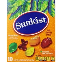 Sunkist Fruit Flavored Snacks Mixed Fruit - 10 Ct Food Product Image