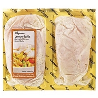 Wegmans Chicken Cutlets With Lemon & Garlic Marinade Lemon & Garlic Marinated Chicken Breast Cutlets Food Product Image