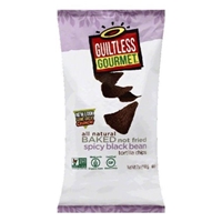 Guiltless Gourmet Tortilla Chips Spicy Black Bean Food Product Image
