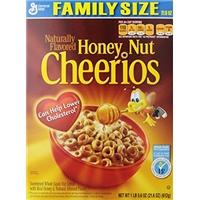 General Mills Honey Nut Cheerios Cereal Food Product Image