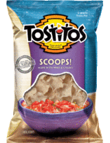 Tostitos Scoops Party Size Tortilla Chips Food Product Image