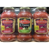 Organic Olive Oil Basil & Garlic Tomato Sauce Food Product Image