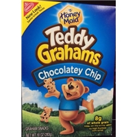 Nabisco Teddy Grahams Honey Maid Graham Snacks Chocolatey Chip Food Product Image