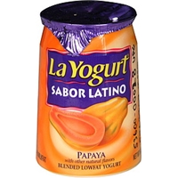 La Yogurt Blended Lowfat Yogurt Papaya Food Product Image
