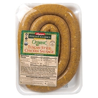 Wegmans Hot Dogs & Sausages Tuscan Style Chicken Sausage Food Product Image