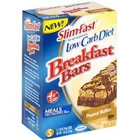 Slim-Fast Breakfast Bars Peanut Butter Food Product Image