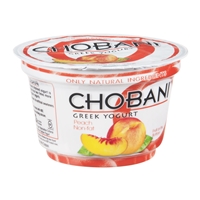 Chobani Non-Fat Greek Yogurt Peach Food Product Image