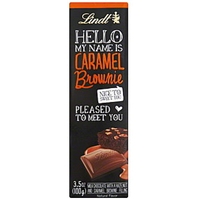 Lindt Hello My Name Is Caramel Brownies Milk Chocolate Food Product Image