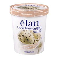 Elan Chocolate Chip Low Fat Frozen Yogurt Food Product Image