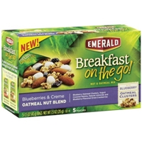 Emerald Nut & Oatmeal Mix Oatmeal Nut Blend, Blueberries & Creme Food Product Image