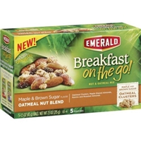 Emerald Breakfast On The Go! Maple & Brown Sugar Oatmeal Nut Mix - 5 Pk Food Product Image