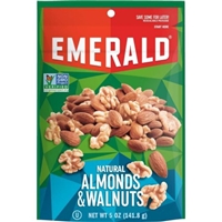 Emerald Natural Walnuts And Almonds, Stand Up Resealable Bag, 5 Ounce Product Image