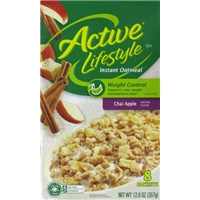 Kroger Active Lifestyle Chai Apple Instant Oatmeal Food Product Image