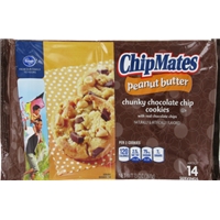 Kroger ChipMates Peanut Butter Chunky Chocolate Chip Cookies Food Product Image