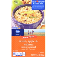 Kroger Raisin Apple & Walnut Oatmeal Food Product Image