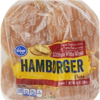Kroger 100% Whole White Wheat Hamburger Buns Food Product Image
