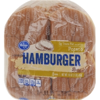 Kroger Potato Hamburger Buns Food Product Image