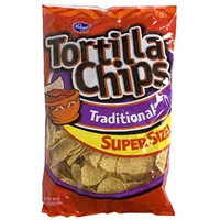 Kroger Tortilla Chips Traditional, Super Size Product Image