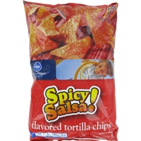 Kroger Gluten Free Spicy Salsa Tortilla Chip Food Product Image