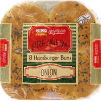 King Soopers City Market Premium Onion Hamburger Buns Food Product Image