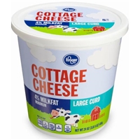 Kroger 4% Milkfat Large Curd Cottage Cheese Product Image
