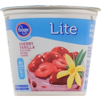 Kroger Lite Cherry Vanilla Yogurt