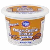 Kroger Whipped Honey Nut Cream Cheese Spread Product Image
