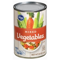 Kroger Mixed Vegetables Food Product Image