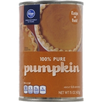 Kroger 100% Pure Pumpkin Product Image