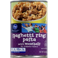 Kroger Spaghetti Rings Pasta with Meatballs