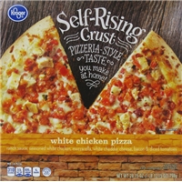 Kroger Self-Rising Crust White Chicken Pizza Food Product Image