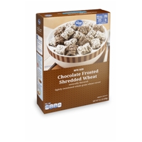 Kroger Chocolate Frosted Shredded Wheat - Bite Size Product Image