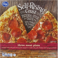 Kroger Self Rising Crust Three Meat Pizza Product Image