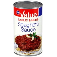 Kroger Spaghetti Sauce Garlic & Herb Food Product Image