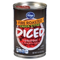 Kroger Salsa Style Fire Roasted Diced Tomatoes Product Image