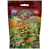 Kroger Salad Toppers Dried Cranberries & Honey Roasted Pecans Food Product Image