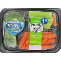 Fresh Selections Vegetable Tray With Ranch Dip Product Image