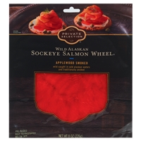 Private Selection Wild Alaskan Sockeye Salmon Wheel - Applewood Smoked Product Image