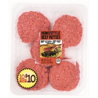 Homestyle Beef Patties 80% Lean Product Image