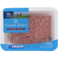 Kroger Ground Turkey 85% Lean Food Product Image
