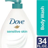 Dove Sensitive Skin Nourishing Body Wash Unscented Product Image