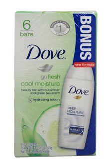 Dove go fresh Beauty Bar Cucumber and Green Tea 4 oz, 6 Bar Product Image