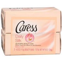 Caress Daily Silk White Peach And Silky Orange Blossom Silkening Beauty Bar Food Product Image