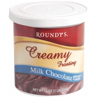 Roundy's Creamy Milk Chocolate Frosting Food Product Image