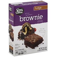 Shur Fine Brownie Mix Fudge Food Product Image