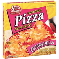 Shurfine Pizza Individual Thin Crust Quesadilla Pizza Food Product Image