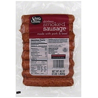 Shur Fine Sausage Smoked, Skinless Product Image