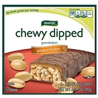 Spartan Granola Bars Peanut Butter, Chewy Dipped Food Product Image
