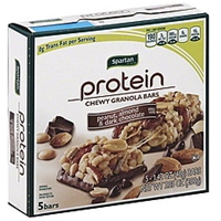 Spartan Granola Bars Chewy, Protein, Peanut, Almond & Dark Chocolate Food Product Image